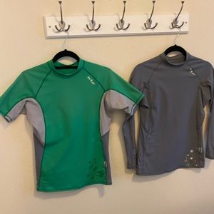 (2) NRS HydroSilk Tops - Short & Long Sleeve - Womens Large